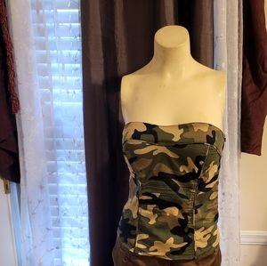 Camo crop top